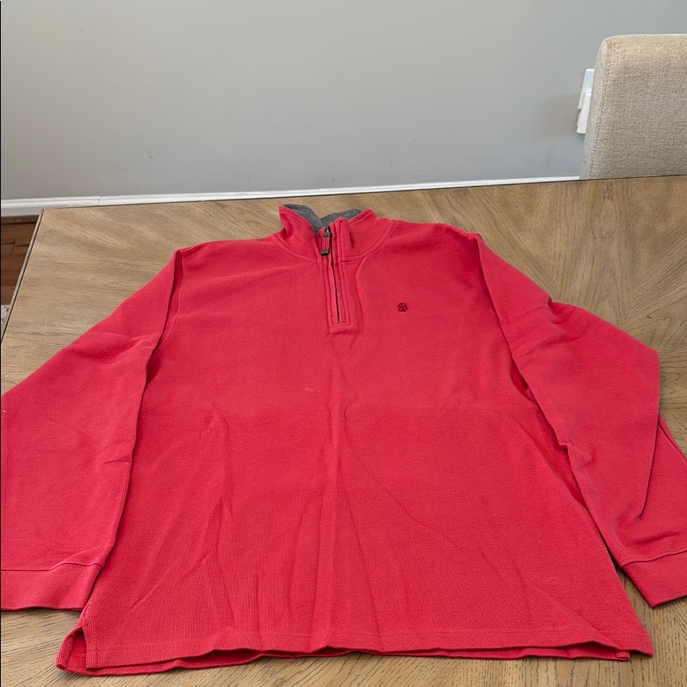 Izod Red Zip Up Sweater for Men